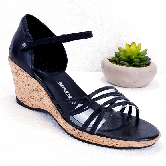 TEVA RIVIERA STRAPPY WEDGE SANDALS - Picture 1 of 16